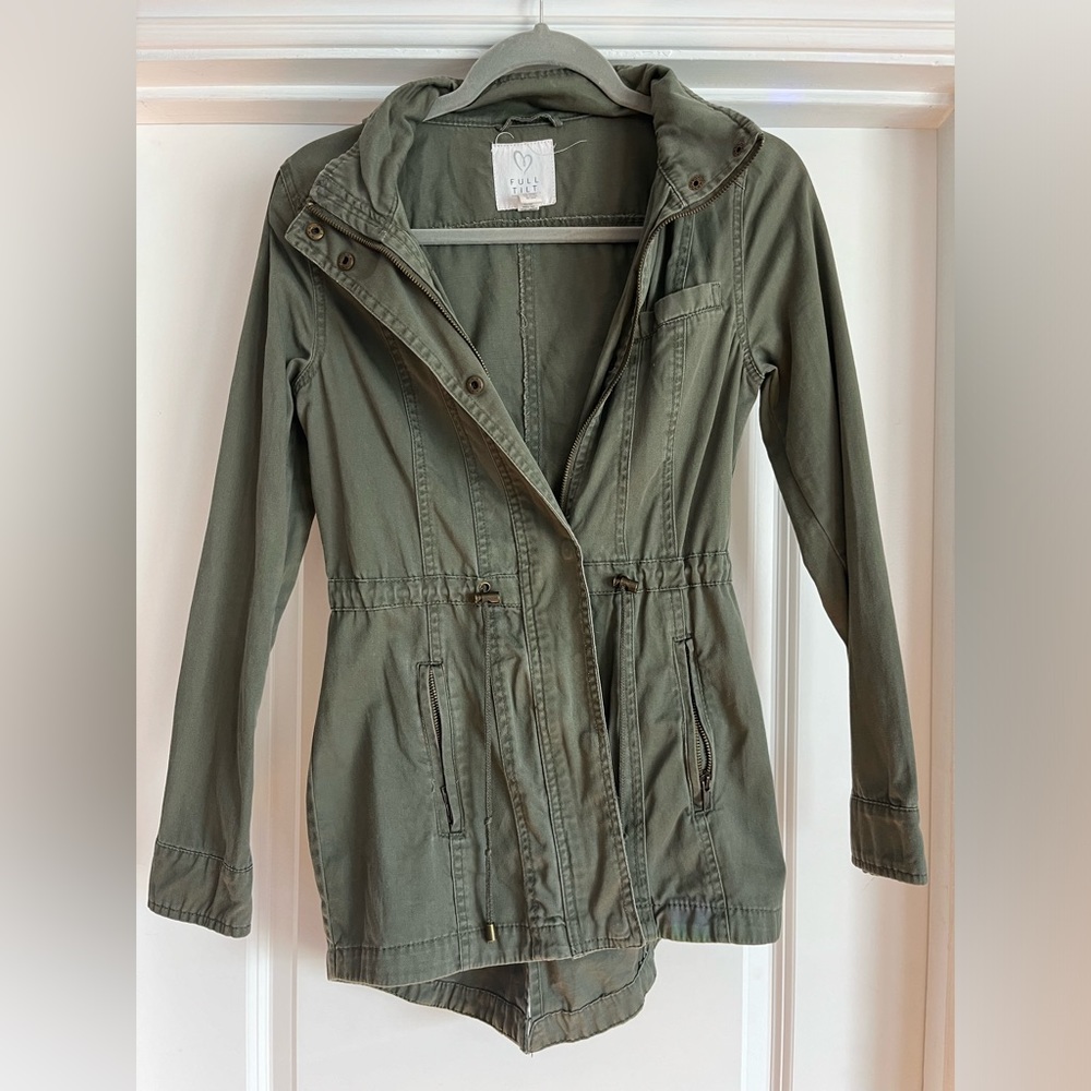 Army green coat